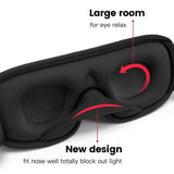 3D Block Out Light Soft Padded Sleeping Mask Health & Wellness - Tophatter Daily Deals