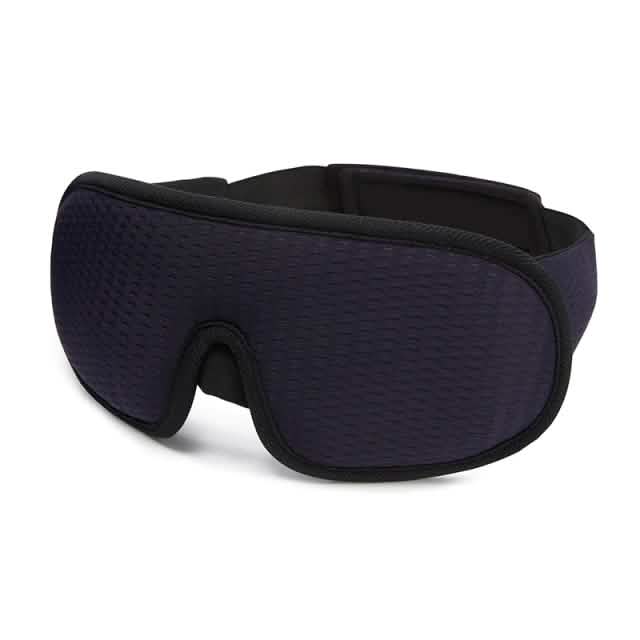 3D Block Out Light Soft Padded Sleeping Mask Navy Health & Wellness - Tophatter Daily Deals
