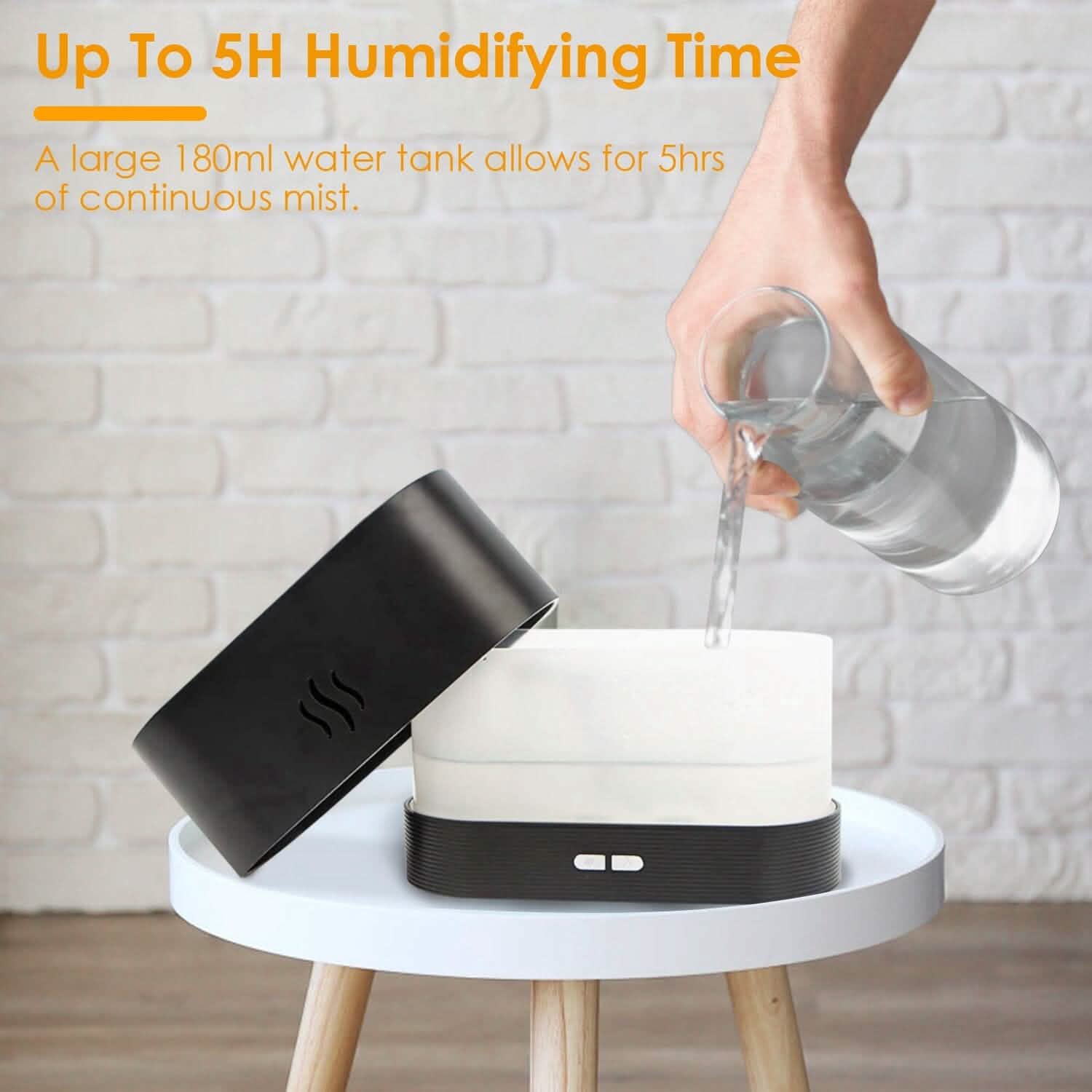 3D Flame Air Humidifier Health & Wellness - Tophatter Daily Deals