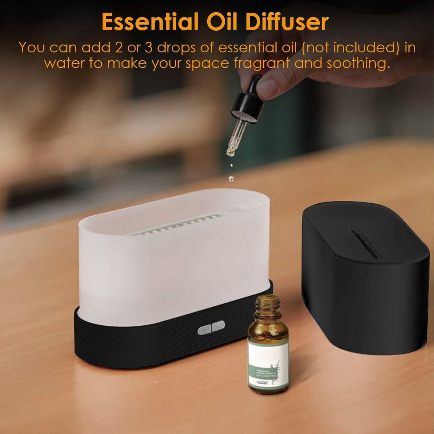 3D Flame Air Humidifier Health & Wellness - Tophatter Daily Deals