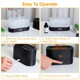 3D Flame Air Humidifier Health & Wellness - Tophatter Daily Deals