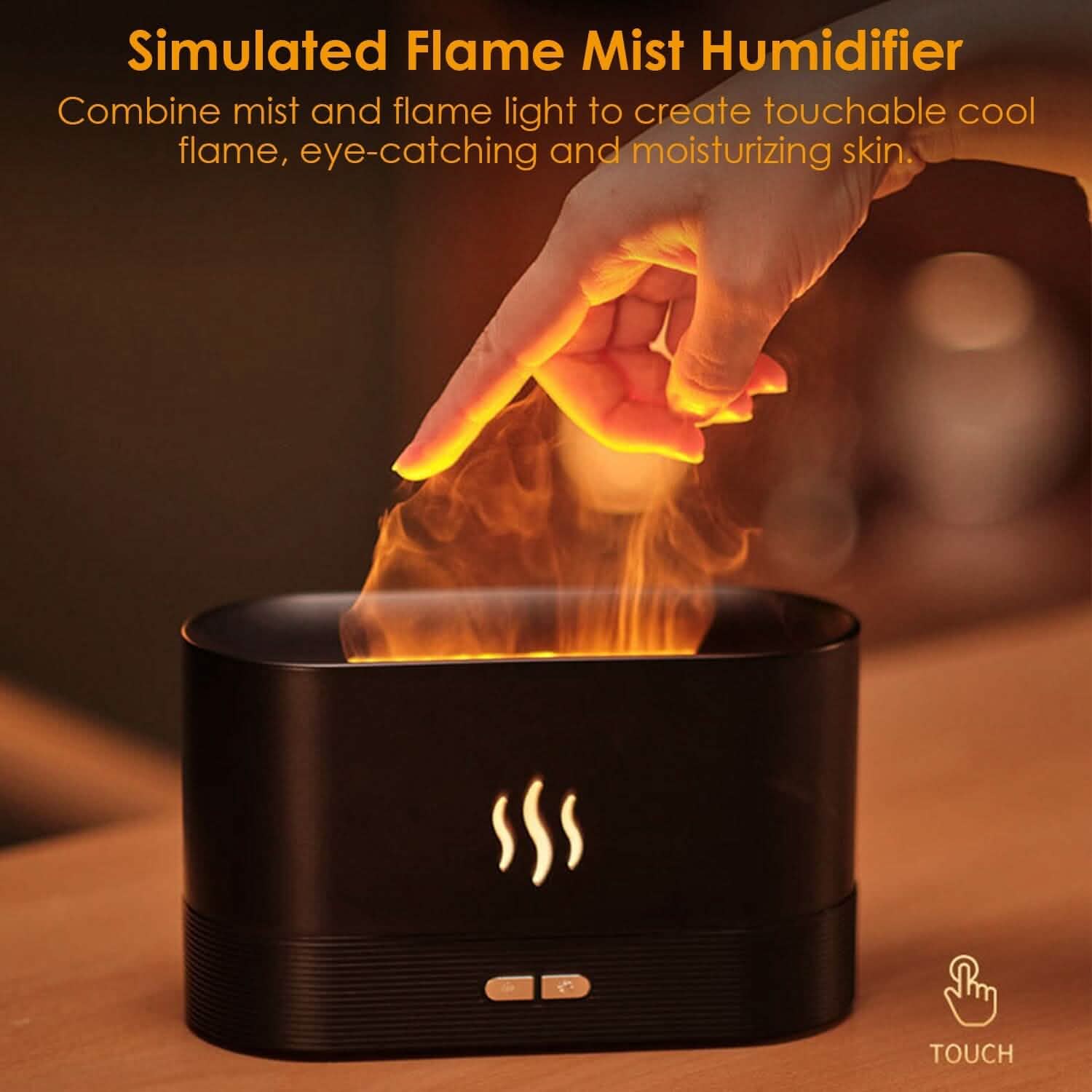 3D Flame Air Humidifier Health & Wellness - Tophatter Daily Deals