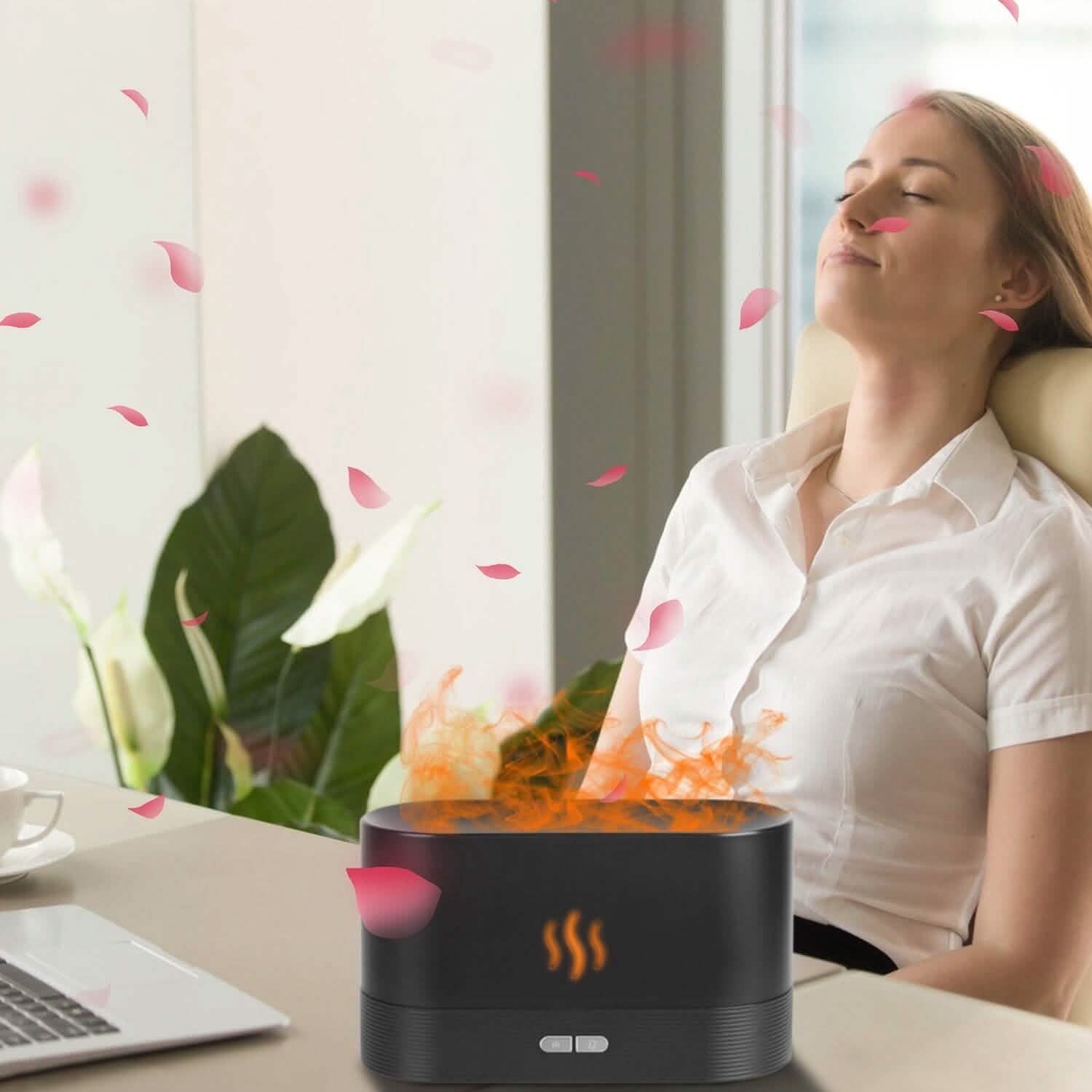 3D Flame Air Humidifier Health & Wellness - Tophatter Daily Deals