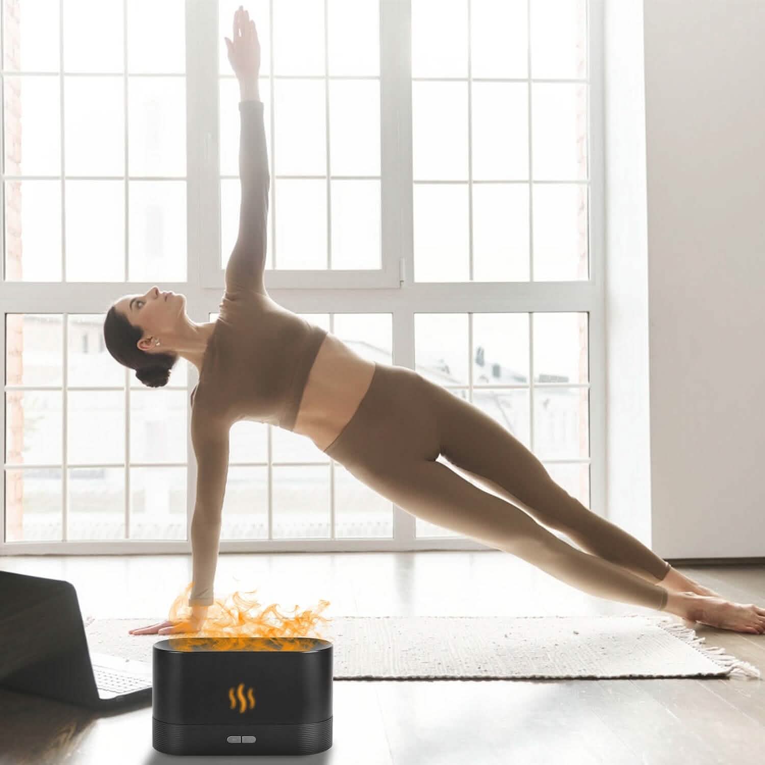 3D Flame Air Humidifier Health & Wellness - Tophatter Daily Deals