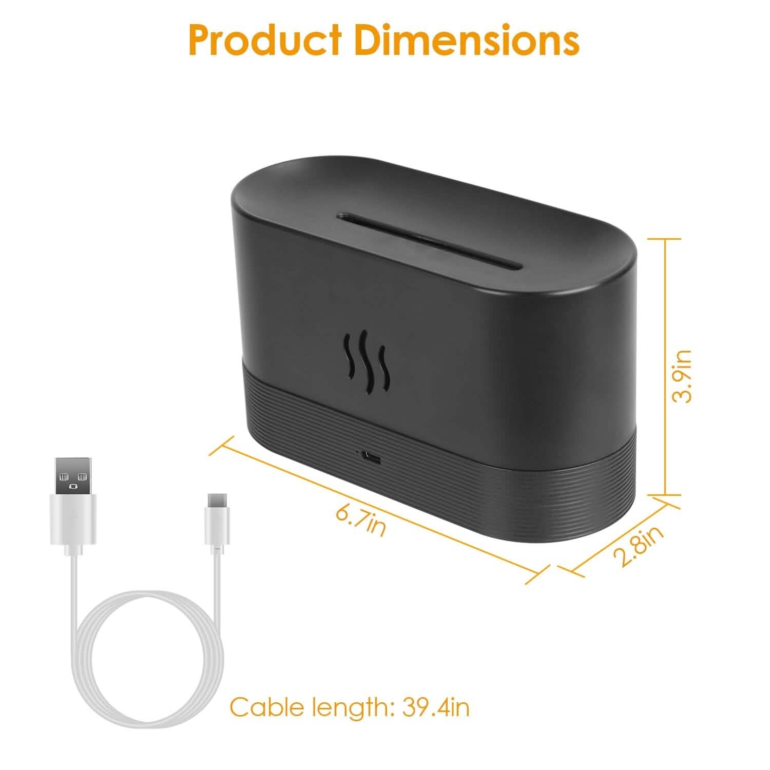 3D Flame Air Humidifier Health & Wellness - Tophatter Daily Deals