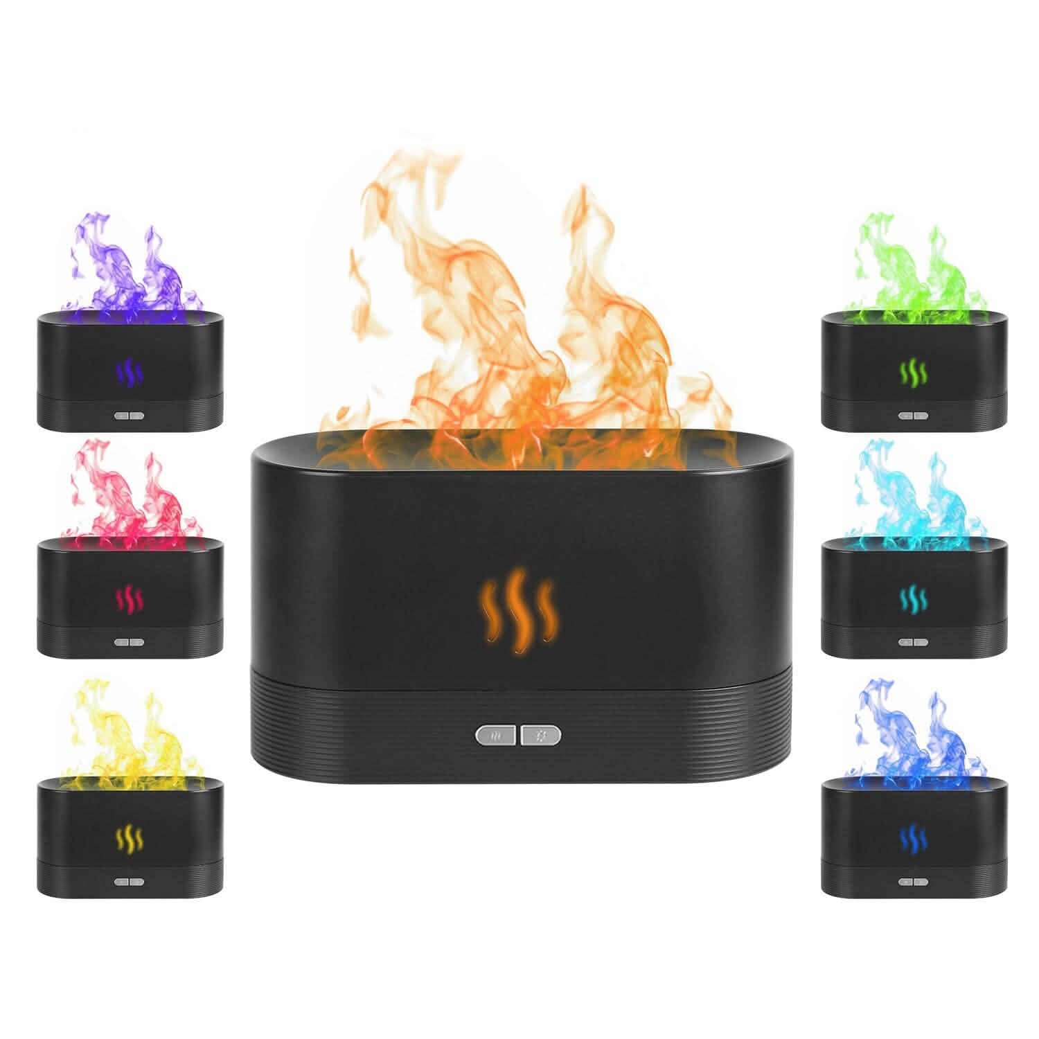 3D Flame Air Humidifier Multicolor Health & Wellness - Tophatter Daily Deals