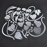 3D Mirror Flower Removable Wall Sticker Furniture & Decor - Tophatter Daily Deals