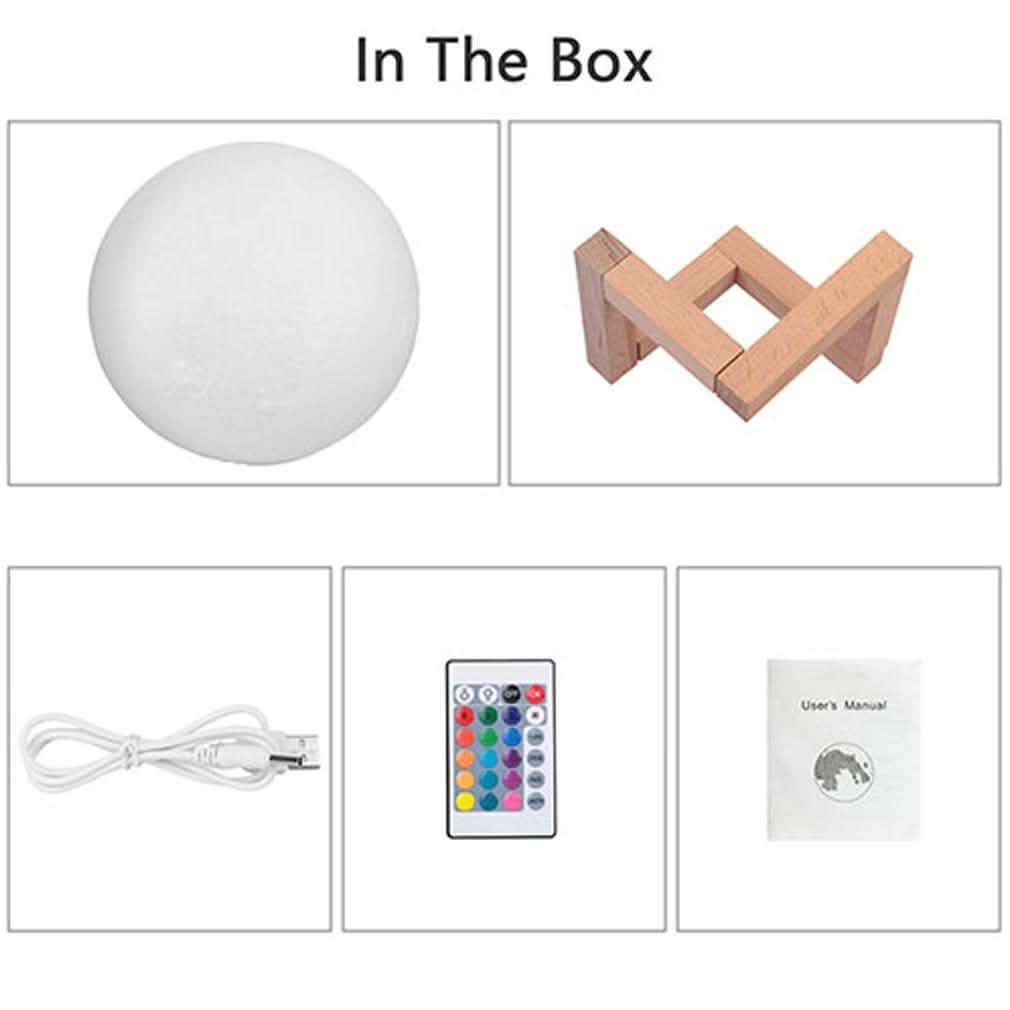 3D Printed Night Light Lamp Indoor Lighting - Tophatter Daily Deals