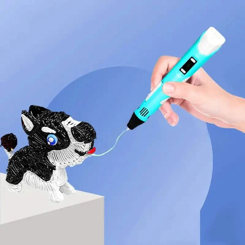 3D Printing Pen With Display - Includes 3D Pen School, Office & Art Supplies - Tophatter Daily Deals