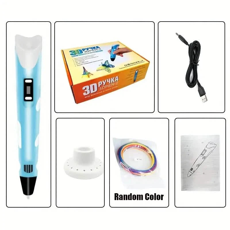 3D Printing Pen With Display - Includes 3D Pen School, Office & Art Supplies - Tophatter Daily Deals