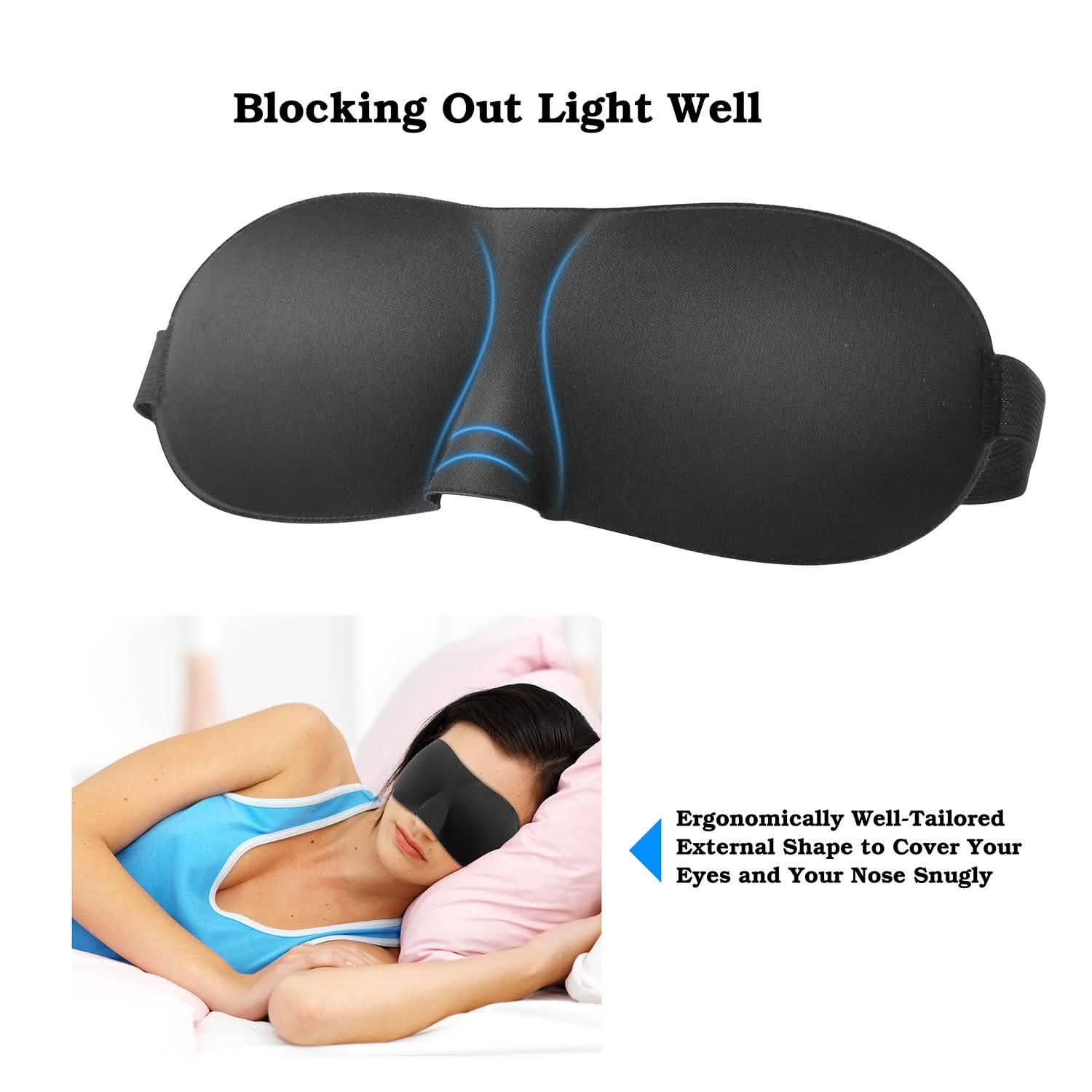 3D Soft Blindfold Sleeping Eye Mask Everything Else - Tophatter Daily Deals