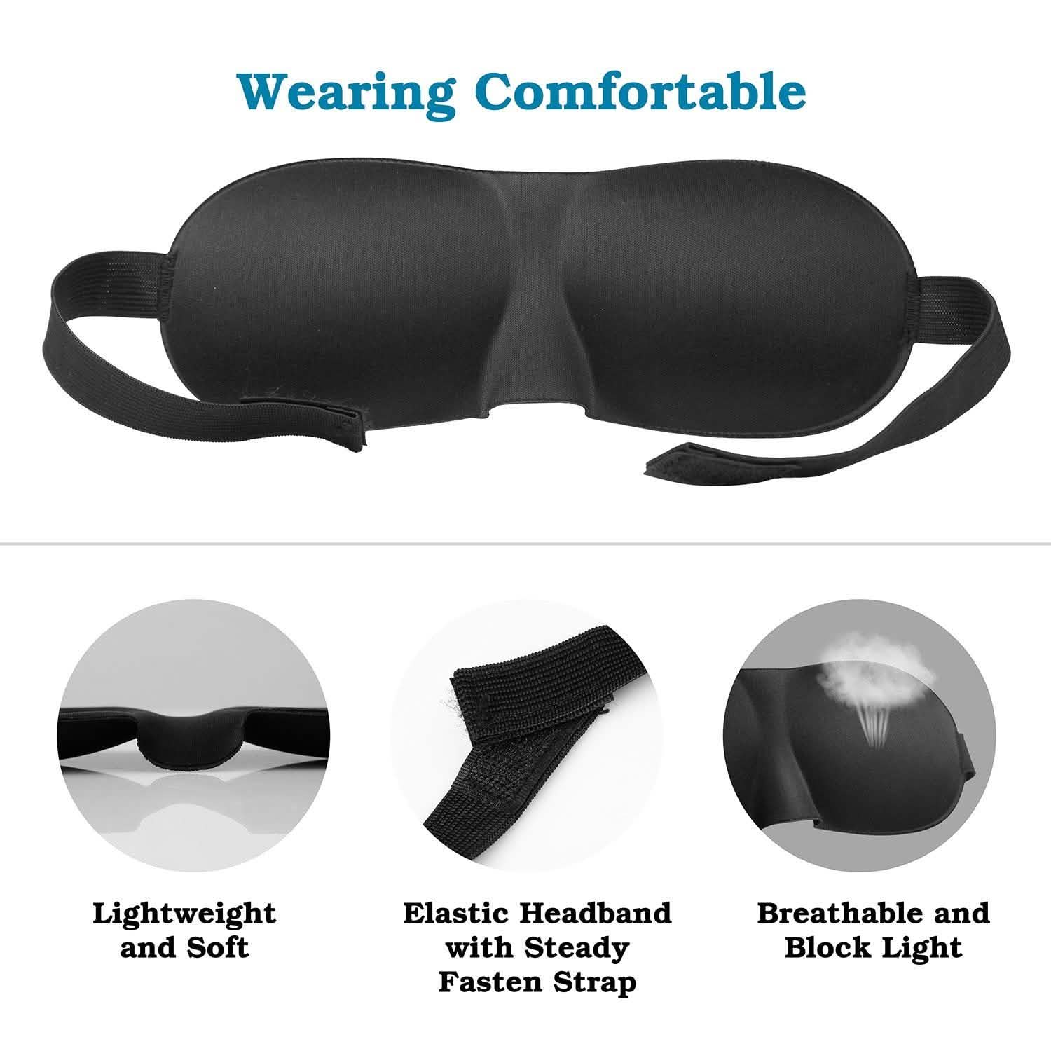 3D Soft Blindfold Sleeping Eye Mask Everything Else - Tophatter Daily Deals