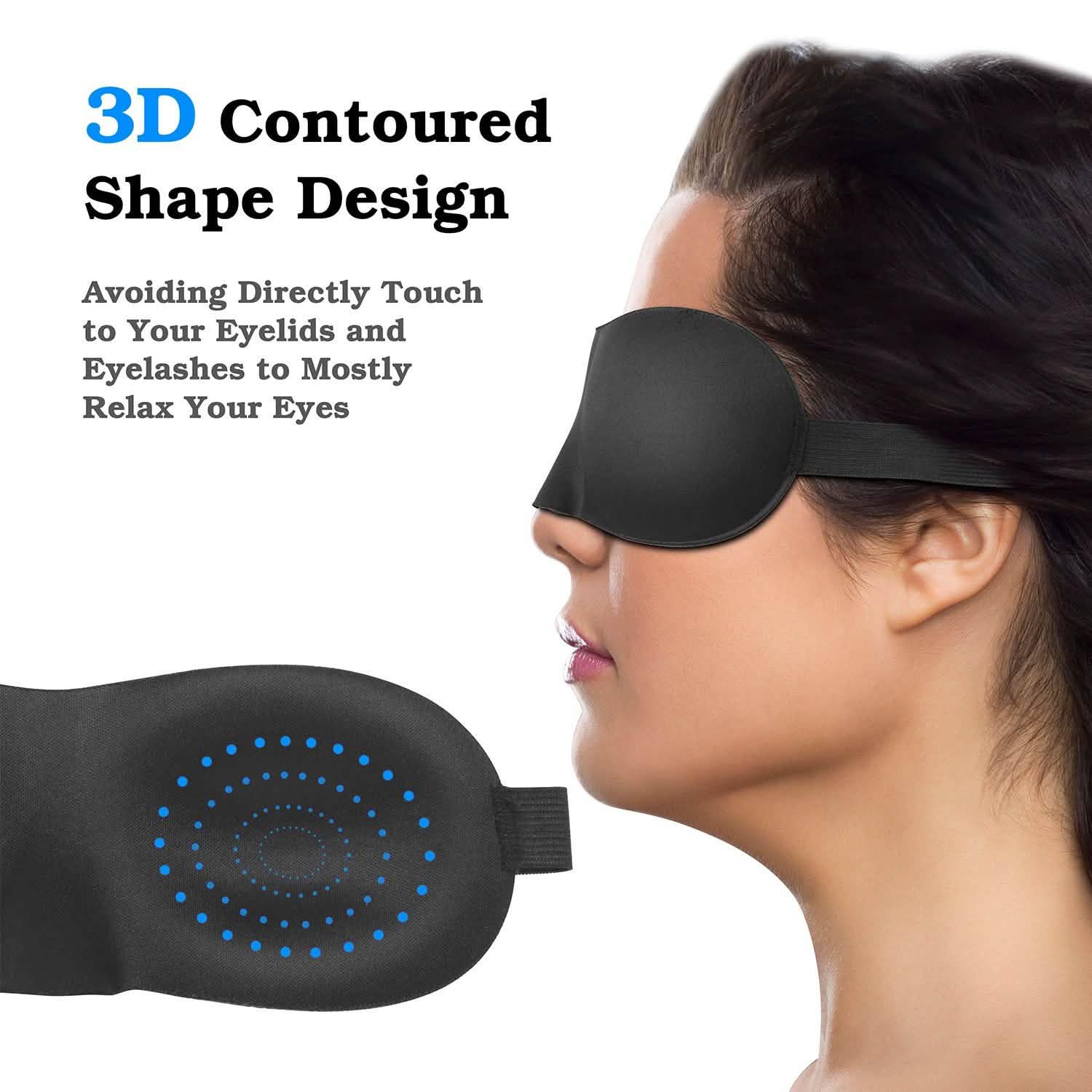 3D Soft Blindfold Sleeping Eye Mask Everything Else - Tophatter Daily Deals
