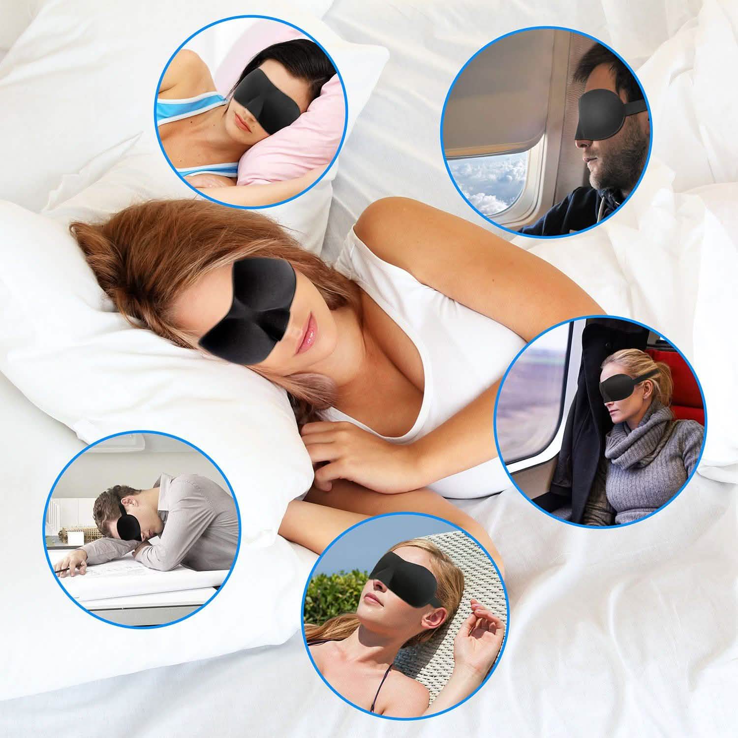 3D Soft Blindfold Sleeping Eye Mask Everything Else - Tophatter Daily Deals