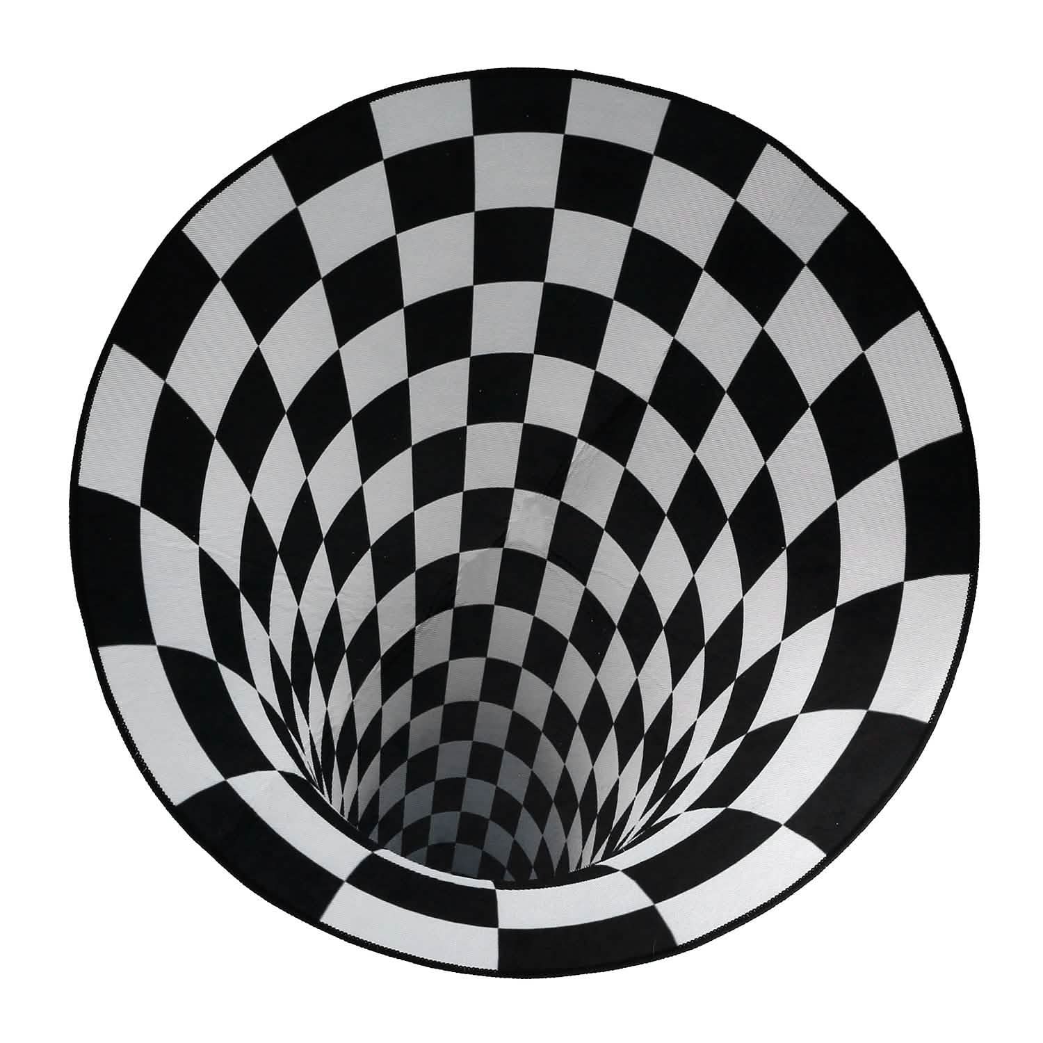 3D Visual Floor Area Anti-Slip Mat 80cm Furniture & Decor - Tophatter Daily Deals