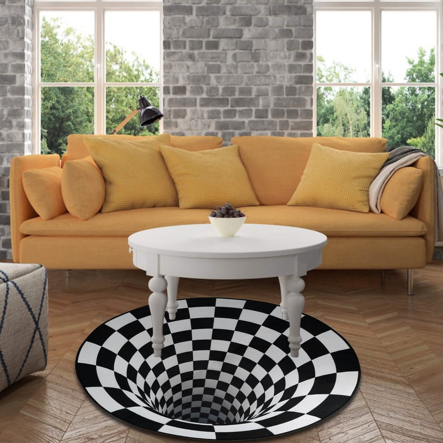 3D Visual Floor Area Anti-Slip Mat Furniture & Decor - Tophatter Daily Deals