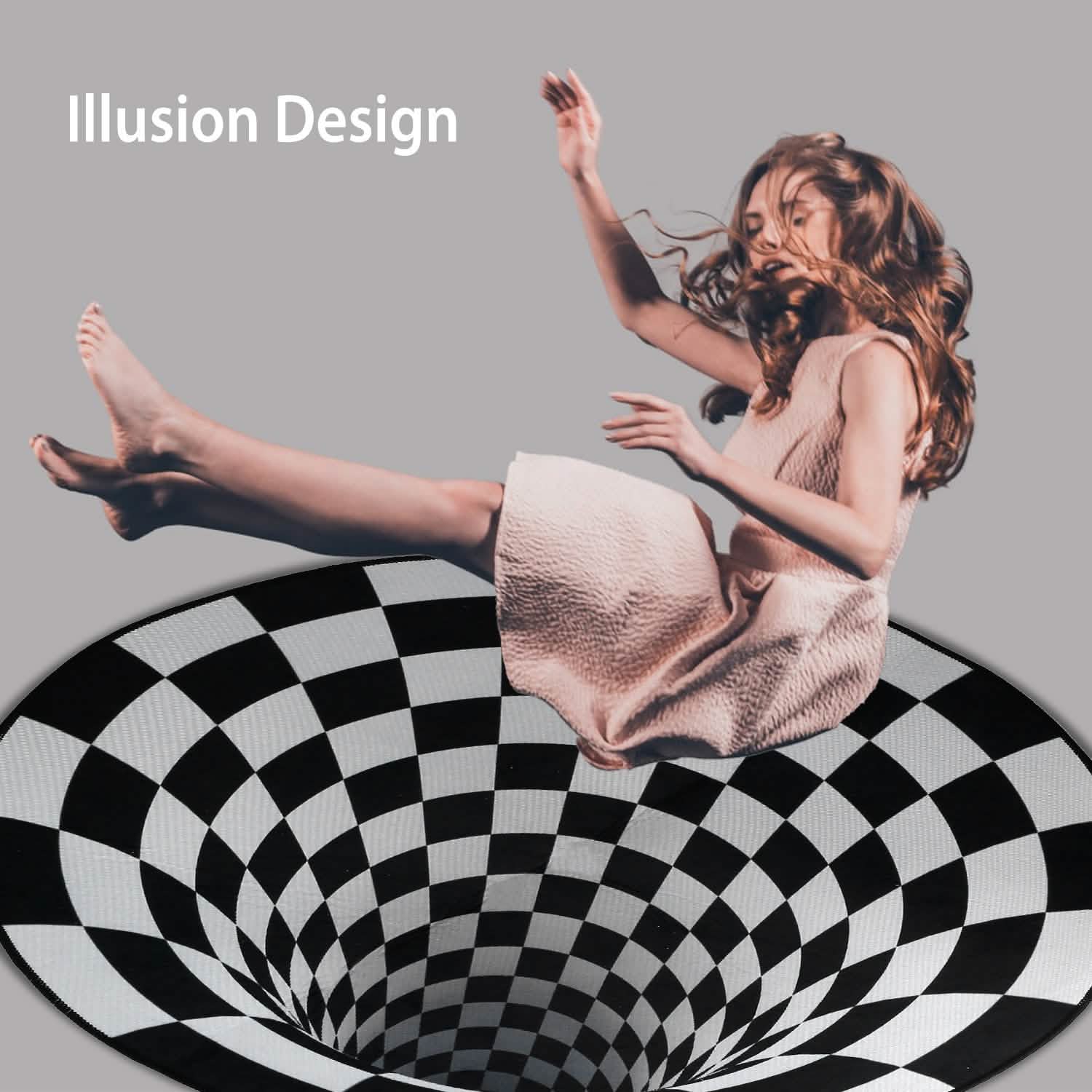 3D Visual Floor Area Anti-Slip Mat Furniture & Decor - Tophatter Daily Deals