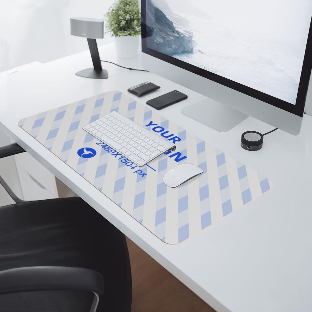 14x24in Horizontal Medium Leather Waterproof Keyboard Pad 7 - Tophatter Daily Deals