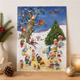 Christmas in the Woods A4 Advent Calendar, Vintage Picture Advent Calendar Advent Calendar - Tophatter Daily Deals