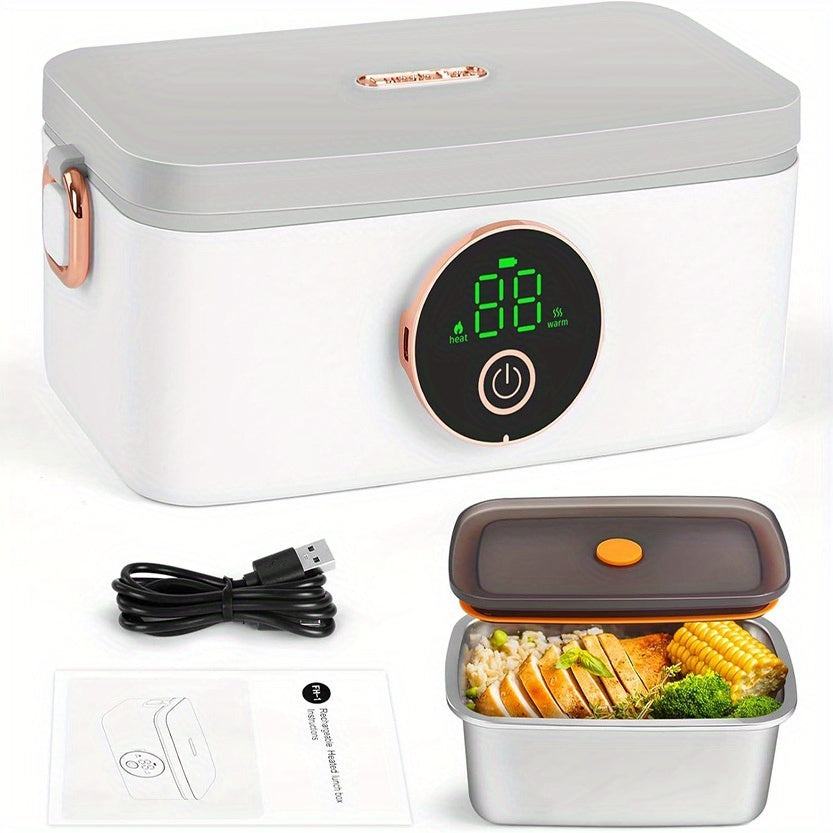 Electric Self-Heating Lunch Box Appliances > Kitchen Appliances > Food Warmers & Chafing Dishes - Tophatter Daily Deals