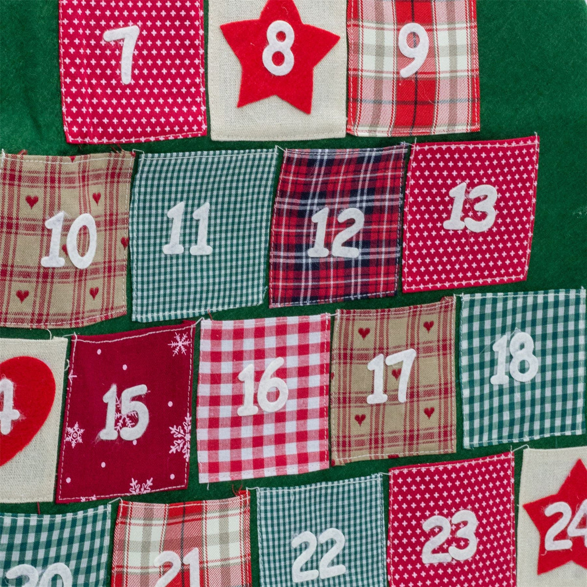 Christmas Tree Advent Calendar | Reusable 24 Pocket Advent Calendar - 90cm Advent Calendar - Tophatter Daily Deals