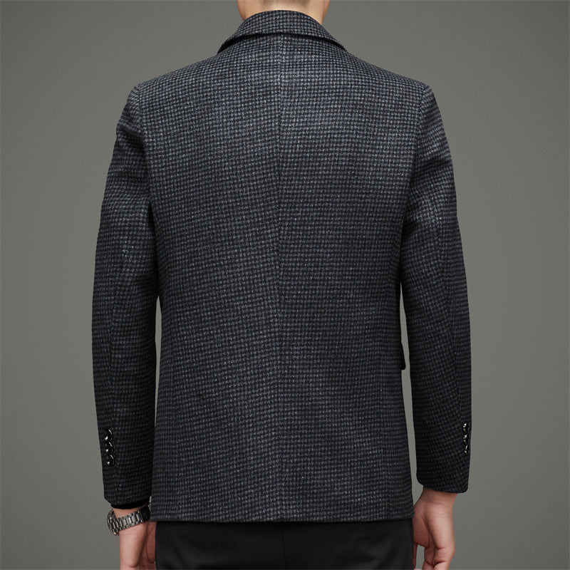 Autumn And Winter New Tweed Blazer 0 - Tophatter Daily Deals