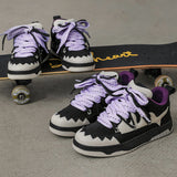 Black And White Contrast Color Skateboard Casual Shoes 0 - Tophatter Daily Deals