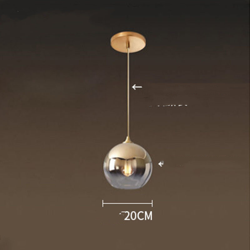 Bar Chandelier Design Restaurant Small Minimalist Bedside Cafe Gradient gold Diameter 20cm 0 - Tophatter Daily Deals