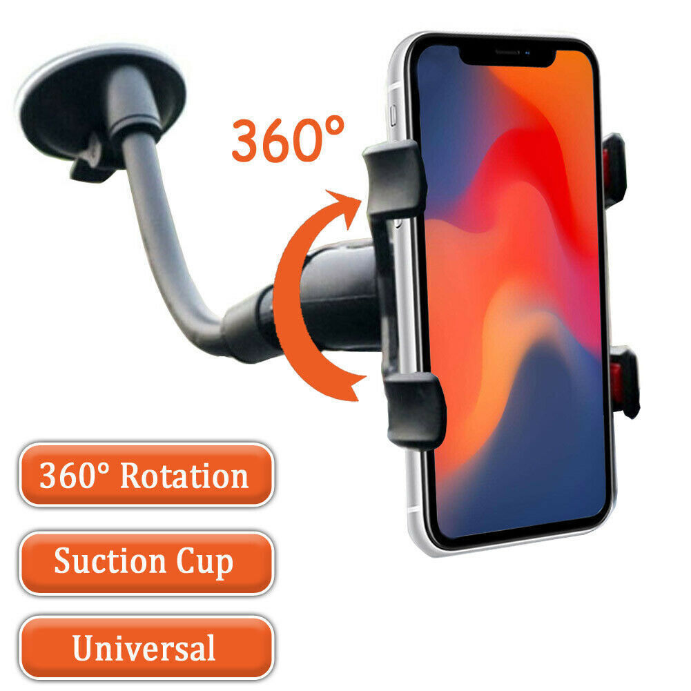 360 Car Rearview Mirror Rotation Adjustable Phone Holder Mount Multifunction 5 - Tophatter Daily Deals