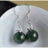 Natural Jadeite Bead Earrings 7 Earrings - Tophatter Daily Deals