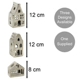 Silver Metal House Shaped Tealight Candle Holder | Christmas Tea Light House Candle Holder - Tophatter Daily Deals