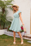 Swiss Dot Cap Sleeve Dress Casual Dresses - Tophatter Daily Deals