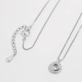 925 Sterling Silver Zircon Pendant Necklace Necklaces - Tophatter Daily Deals