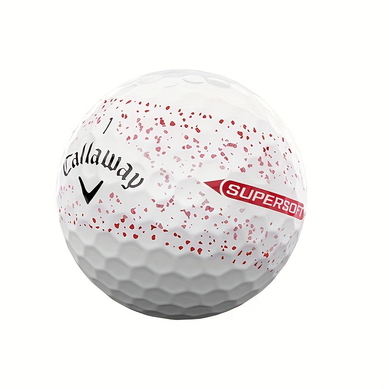 Splatter 360 Red Rubber Golf Balls (12pcs) Sports & Fitness > Golf > Golf Accessories - Tophatter Daily Deals