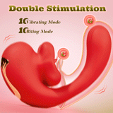 Acmejoy - Tongue Licking Vibrator with 10 Biting Clitoral Stimulators Vibrators - Tophatter Daily Deals