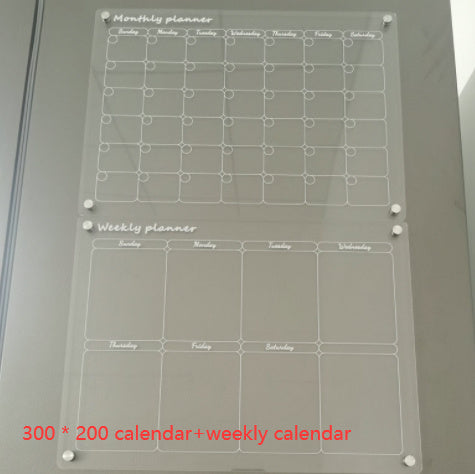 Acrylic Message Board Note Board Exhibition Board 0 - Tophatter Daily Deals