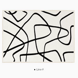 Black And White Line End Table Mat F 0 - Tophatter Daily Deals