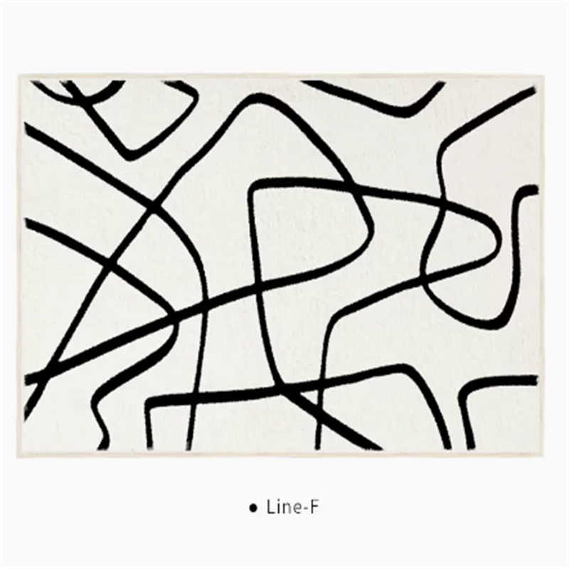 Black And White Line End Table Mat F 0 - Tophatter Daily Deals