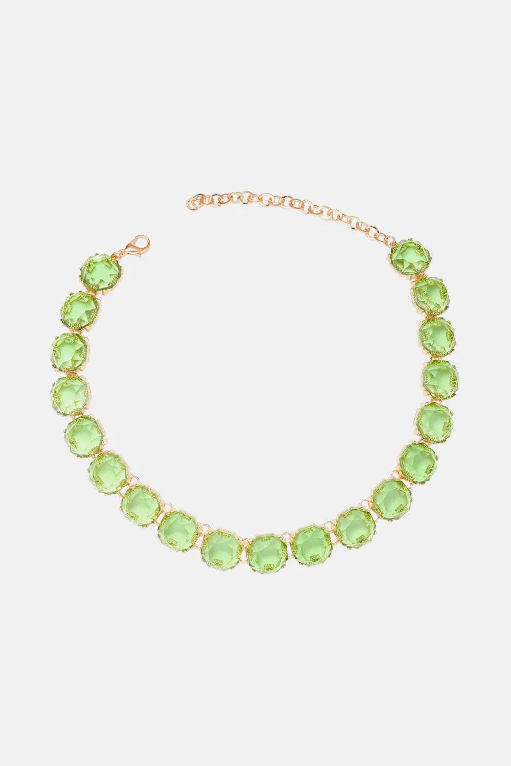 Zinc Alloy Resin Necklace Light Green One Size Necklaces - Tophatter Daily Deals