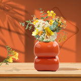 1pc Spring New Year New Chinese Persimmon Vase Flower Arrangement Pen Holder Ceramic Sculpture Means Everything Is Satisfactory 4 - Tophatter Daily Deals