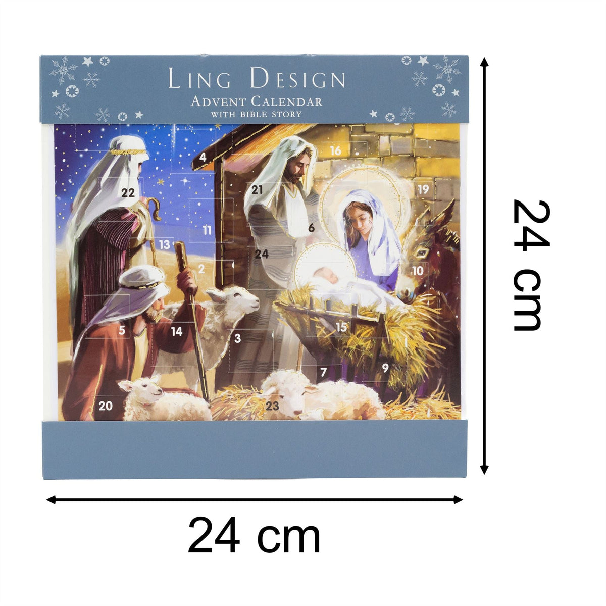 Nativity Scene Christmas Advent Calendar | Traditional Advent Calendar Advent Calendar - Tophatter Daily Deals