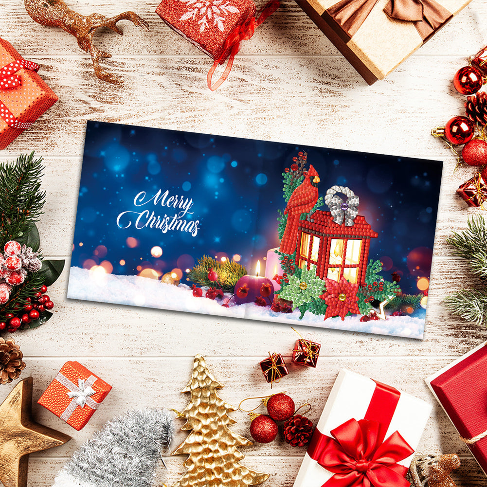 4pcs Christmas Diamond Painting DIY Greeting Cards Cart 0 - Tophatter Daily Deals