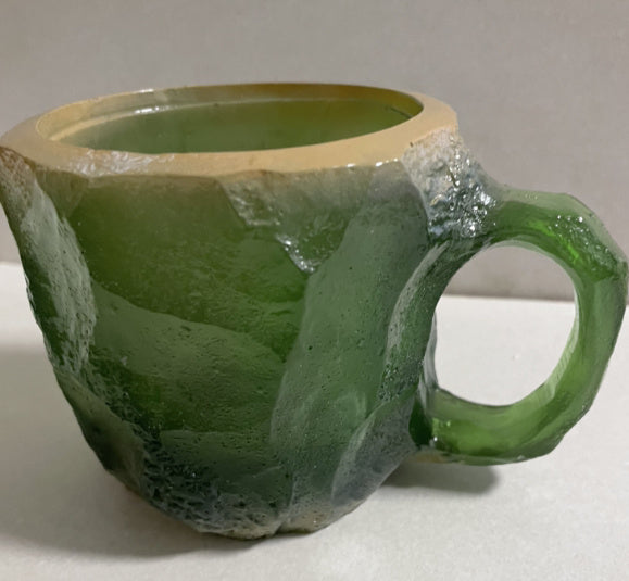 400ml Resin Mineral Crystal Coffee Mugs With Handles Elegant Fake Mineral Crystal Cup For Workplace Home Decor Christmas Gift Kitchen Gadgets Green 10cm High No inner liner 0 - Tophatter Daily Deals