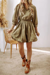 Johnny Collar Three-Quarter Sleeve Dress Casual Dresses - Tophatter Daily Deals