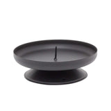 Traditional Black Metal Candle Holder Candle Plate | Pillar Candle Dish Candlestick | Round Votive Candle Holders Candle Holder - Tophatter Daily Deals