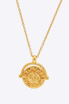 18K Gold-Plated Brass Double Sided Wear Necklace Gold One Size Necklaces - Tophatter Daily Deals