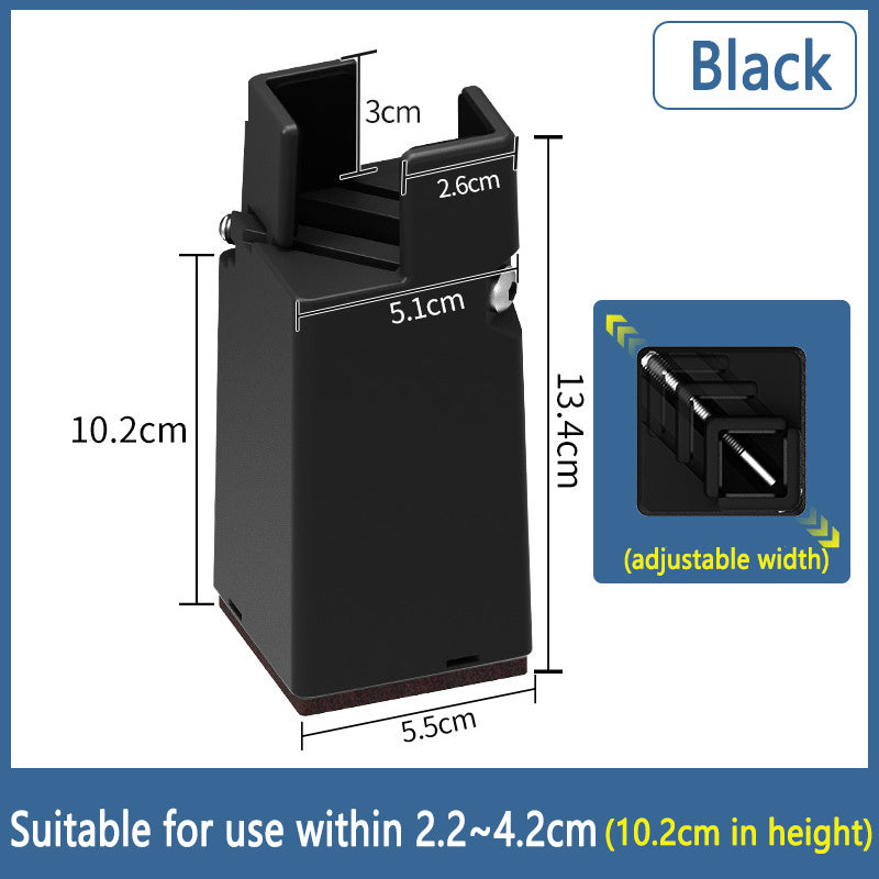 Adjustable Furniture Height Pad Black A 2PCS 0 - Tophatter Daily Deals