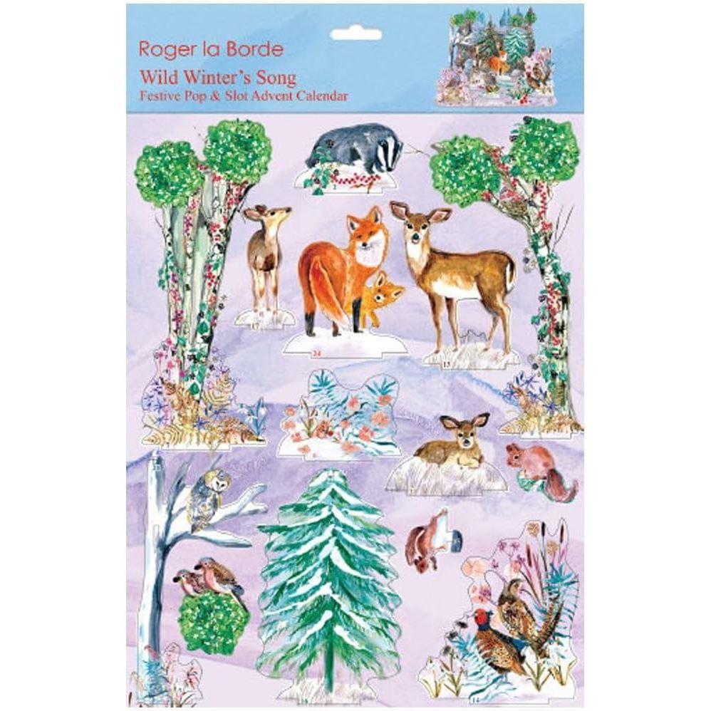 3D Pop & Slot Wild Winter's Song Free Standing Christmas Advent Calendar Advent Calendar - Tophatter Daily Deals