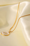 Cubic Zirconia Evil Eye Pendant Chunky Chain Necklace Necklaces - Tophatter Daily Deals