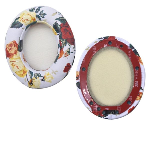 A pair of headphone sleeve sponge sleeve earmuffs White print 0 - Tophatter Daily Deals